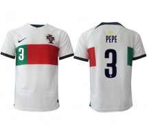 Portugal Pepe #3 Koszulka Wyjazdowa MŚ 2022 Krótki Rękaw