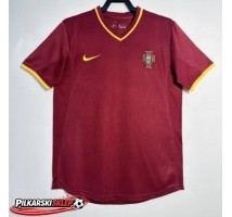 Portugalia 2000 Koszulka Retro Podstawowa Krótki Rękaw