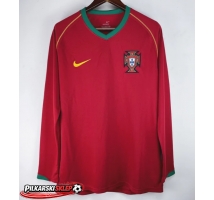Portugalia 2006 Koszulka Retro Podstawowa Długi Rękaw