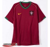 Portugalia 2006 Koszulka Retro Podstawowa Krótki Rękaw
