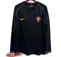 Portugalia 2006 Koszulka Retro Wyjazdowa Długi Rękaw