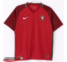 Portugalia 2016 Koszulka Retro Podstawowa Krótki Rękaw