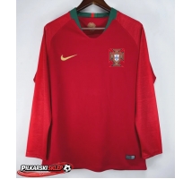 Portugalia 2018 Koszulka Retro Podstawowa Długi Rękaw