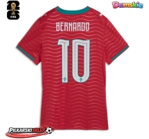 Portugalia Bernardo Silva #10 Koszulka Podstawowa damskie MŚ 2026 Krótki Rękaw