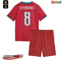 Portugalia Bruno Fernandes #8 Koszulka Podstawowa dzieci MŚ 2026 Krótki Rękaw (+ krótkie spodenki)