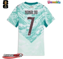 Portugalia Cristiano Ronaldo #7 Koszulka Wyjazdowa damskie MŚ 2026 Krótki Rękaw