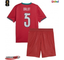 Portugalia Diogo Dalot #5 Koszulka Podstawowa dzieci MŚ 2026 Krótki Rękaw (+ krótkie spodenki)
