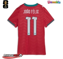 Portugalia Joao Felix #11 Koszulka Podstawowa damskie MŚ 2026 Krótki Rękaw