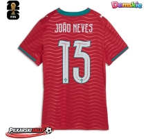 Portugalia Joao Neves #15 Koszulka Podstawowa damskie MŚ 2026 Krótki Rękaw