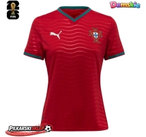 Portugalia Koszulka Podstawowa damskie MŚ 2026 Krótki Rękaw