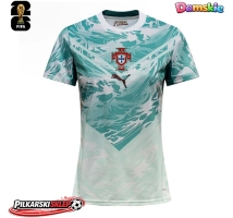 Portugalia Koszulka Wyjazdowa damskie MŚ 2026 Krótki Rękaw