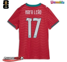 Portugalia Rafael Leao #17 Koszulka Podstawowa damskie MŚ 2026 Krótki Rękaw