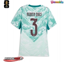Portugalia Ruben Dias #3 Koszulka Wyjazdowa damskie MŚ 2026 Krótki Rękaw