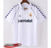 Real Madrid 1986-1987 Koszulka Retro Podstawowa Krótki Rękaw