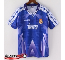 Real Madrid 1996-1997 Koszulka Retro Wyjazdowa Krótki Rękaw