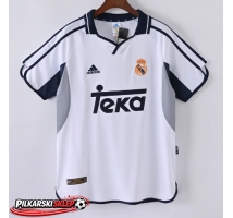 Real Madrid 2000-2001 Koszulka Retro Podstawowa Krótki Rękaw