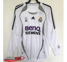 Real Madrid 2006-2007 Koszulka Retro Podstawowa Długi Rękaw