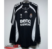 Real Madrid 2006-2007 Koszulka Retro Wyjazdowa Długi Rękaw