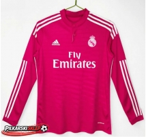 Real Madrid 2014-2015 Koszulka Retro Wyjazdowa Długi Rękaw