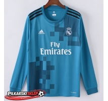 Real Madrid 2017-2018 Koszulka Retro Trzecia Długi Rękaw