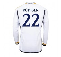Real Madrid Antonio Rudiger #22 Koszulka Podstawowa 2023-24 Długi Rękaw