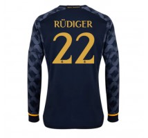 Real Madrid Antonio Rudiger #22 Koszulka Wyjazdowa 2023-24 Długi Rękaw