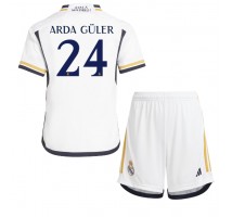 Real Madrid Arda Guler #24 Koszulka Podstawowa dzieci 2023-24 Krótki Rękaw (+ krótkie spodenki)