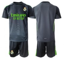 Real Madrid Bramkarskie Koszulka Trzecia dzieci 2025-26 Krótki Rękaw (+ krótkie spodenki)