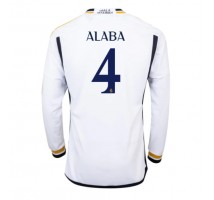 Real Madrid David Alaba #4 Koszulka Podstawowa 2023-24 Długi Rękaw