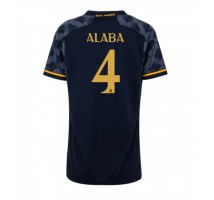 Real Madrid David Alaba #4 Koszulka Wyjazdowa damskie 2023-24 Krótki Rękaw