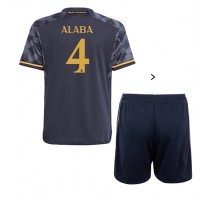 Real Madrid David Alaba #4 Koszulka Wyjazdowa dzieci 2023-24 Krótki Rękaw (+ krótkie spodenki)