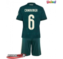 Real Madrid Eduardo Camavinga #6 Koszulka Wyjazdowa dzieci 2026-27 Krótki Rękaw (+ krótkie spodenki)
