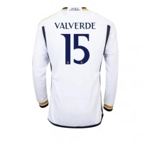 Real Madrid Federico Valverde #15 Koszulka Podstawowa 2023-24 Długi Rękaw