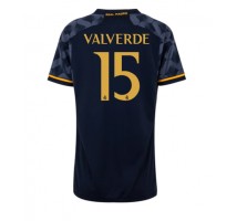 Real Madrid Federico Valverde #15 Koszulka Wyjazdowa damskie 2023-24 Krótki Rękaw