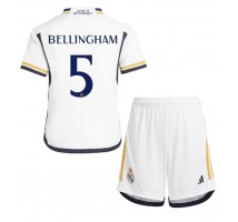 Real Madrid Jude Bellingham #5 Koszulka Podstawowa dzieci 2023-24 Krótki Rękaw (+ krótkie spodenki)