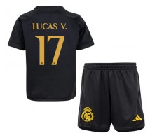 Real Madrid Lucas Vazquez #17 Koszulka Trzecia dzieci 2023-24 Krótki Rękaw (+ krótkie spodenki)
