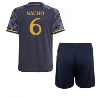 Real Madrid Nacho #6 Koszulka Wyjazdowa dzieci 2023-24 Krótki Rękaw (+ krótkie spodenki)