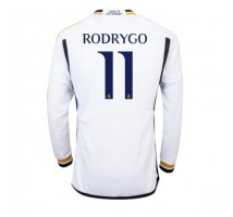 Real Madrid Rodrygo Goes #11 Koszulka Podstawowa 2023-24 Długi Rękaw