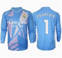 Real Madrid Thibaut Courtois #1 Bramkarskie Koszulka Podstawowa 2024-25 Długi Rękaw
