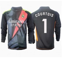 Real Madrid Thibaut Courtois #1 Bramkarskie Koszulka Wyjazdowa 2024-25 Długi Rękaw