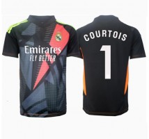 Real Madrid Thibaut Courtois #1 Bramkarskie Koszulka Wyjazdowa 2024-25 Krótki Rękaw