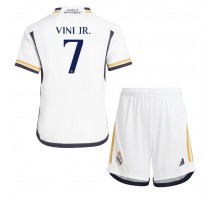 Real Madrid Vinicius Junior #7 Koszulka Podstawowa dzieci 2023-24 Krótki Rękaw (+ krótkie spodenki)