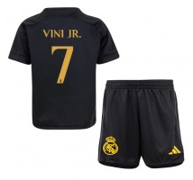 Real Madrid Vinicius Junior #7 Koszulka Trzecia dzieci 2023-24 Krótki Rękaw (+ krótkie spodenki)