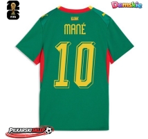 Senegal Sadio Mane #10 Koszulka Wyjazdowa damskie MŚ 2026 Krótki Rękaw