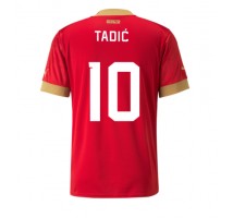 Srbija Dusan Tadic #10 Koszulka Podstawowa MŚ 2022 Krótki Rękaw