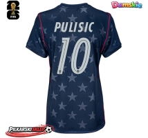 Stany Zjednoczone Christian Pulisic #10 Koszulka Wyjazdowa damskie MŚ 2026 Krótki Rękaw