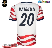 Stany Zjednoczone Folarin Balogun #20 Koszulka Podstawowa MŚ 2026 Krótki Rękaw