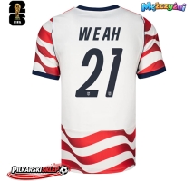 Stany Zjednoczone Timothy Weah #21 Koszulka Podstawowa MŚ 2026 Krótki Rękaw