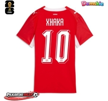 Szwajcaria Granit Xhaka #10 Koszulka Podstawowa damskie MŚ 2026 Krótki Rękaw