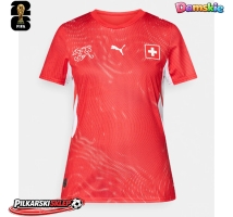 Szwajcaria Koszulka Podstawowa damskie MŚ 2026 Krótki Rękaw